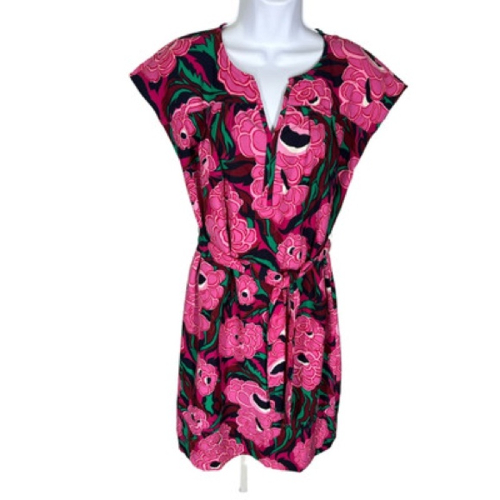 Talbots Pink and Teal Floral Dress
